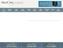 Tablet Screenshot of palmyrasurgical.com